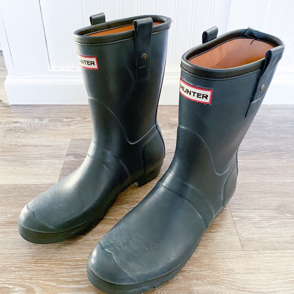 Hunter Original Short Rain Boots - Matte Navy